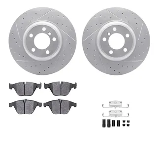 R1 Concepts WBUH1-31231 Brake Rotors - Carbon Coated - D/S W/ Optimum Oe Pads & Hdw